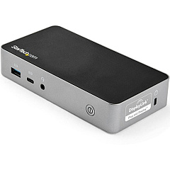 StarTech USB-C Dock - Dual Monitor 1080p HDMI Laptop Docking Station - 60W Power Delivery - 1x USB-C, 3x USB-A, GbE - Mac & Windows (DK30CHHPD)