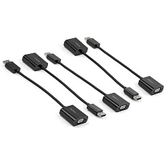 StarTech 5-Pack DisplayPort to VGA Adapter - DisplayPort 1.2 to VGA Monitor Active Adapter - DP to VGA Video Converter Dongle - M/F (DP2VGA3X5)