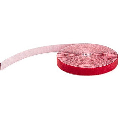 StarTech 25ft. Hook and Loop Roll - Red - Cable Management (HKLP25RD)