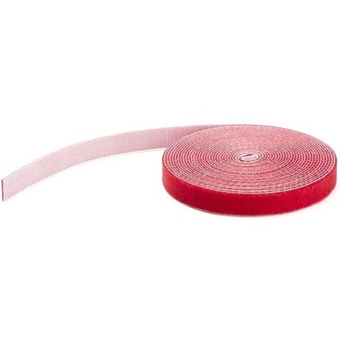 StarTech 25ft. Hook and Loop Roll - Red - Cable Management (HKLP25RD)
