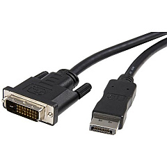 StarTech 10-Pack 6ft DisplayPort to DVI Cable - 1080p DisplayPort 1.2 to DVI-D Video Adapter Cable - Passive DP++ to DVI Digital Cable (DP2DVIMM6X10)