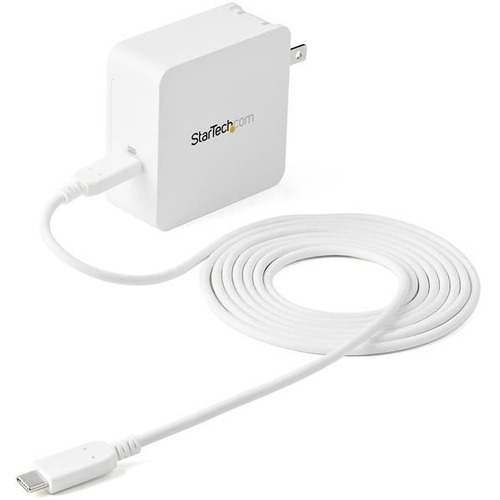 StarTech USB C Wall Charger - 60W PD 1m cable - Portable Travel USB Type C Fast Charge Universal Laptop Adapter - USB IF/ETL Certified (WCH1C)
