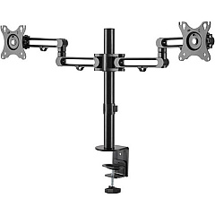 StarTech Desk Mount Dual Monitor Arm - Ergonomic VESA Compatible Mount for up to 32 inch Displays - Desk / C-Clamp - Articulating (ARMDUAL3)
