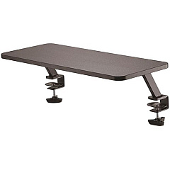 StarTech Monitor Riser Stand - Clamp-on Monitor Shelf for Desk - Extra Wide 25.6"/65 cm - For up to 34" Monitors - Black (MNRISERCLMP)