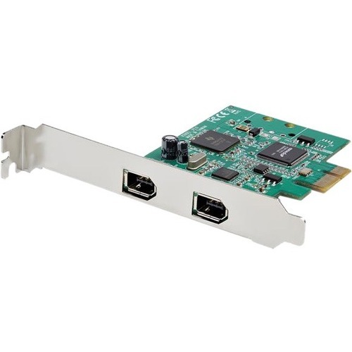 StarTech 2 Port 1394a PCI Express FireWire Card - TI TSB82AA2 Chipset - Plug-and-Play - PCIe FireWire Adapter (PEX1394A2V2)