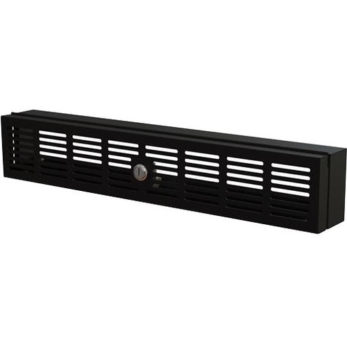StarTech 2U 19" Rack Mount Security Cover - Hinged Locking Panel/ Cage/ Door for Server Rack/Network Cabinet Security & Access Control (RKSECLK2U)