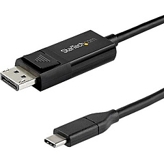 StarTech 3ft (1m) USB C to DisplayPort 1.4 Cable 8K 60Hz/4K - Reversible DP to USB-C or USB-C to DP Video Adapter Cable HBR3/HDR/DSC (CDP2DP141MBD)