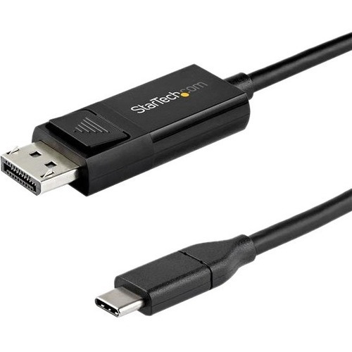 StarTech 6ft (2m) USB C to DisplayPort 1.4 Cable 8K 60Hz/4K - Reversible DP to USB-C or USB-C to DP Video Adapter Cable HBR3/HDR/DSC (CDP2DP142MBD)