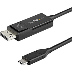 StarTech 3ft (1m) USB C to DisplayPort 1.2 Cable 4K 60Hz - Reversible DP to USB-C / USB-C to DP Video Adapter Monitor Cable HBR2/HDR (CDP2DP1MBD)