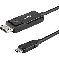 StarTech 6ft (2m) USB C to DisplayPort 1.2 Cable 4K 60Hz - Reversible DP to USB-C / USB-C to DP Video Adapter Monitor Cable HBR2/HDR (CDP2DP2MBD)