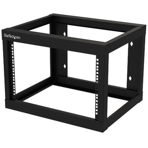 StarTech 6U 19" Wall Mount Network Rack - 19" Deep Open Frame for Server Room AV/Data/Patch Panel/IT/Computer Equipment w/Cage Nuts (RK619WALLO)
