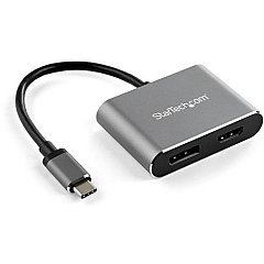 StarTech USB C Multiport Video Adapter - 4K 60Hz USB-C to HDMI 2.0 or DisplayPort 1.2 Monitor Adapter - HBR2 HDR - USB Type-C 2-in-1 (CDP2DPHD)