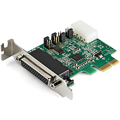 StarTech 4-port PCI Express RS232 Serial Adapter Card - PCIe Serial DB9 Controller Card 16950 UART - Low Profile - Windows/Linux (PEX4S953LP)