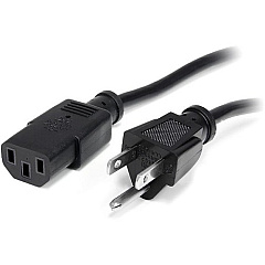 StarTech 10ft (3m) Computer Power Cord, NEMA 5-15P to C13, 10A 125V, 18AWG, 10 Pack, Replacement PC Power Cord, TV/Monitor Power Cable (PXT1011010PK)