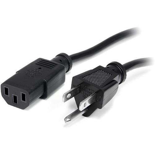 StarTech 10ft (3m) Computer Power Cord, NEMA 5-15P to C13, 10A 125V, 18AWG, 10 Pack, Replacement PC Power Cord, TV/Monitor Power Cable (PXT1011010PK)