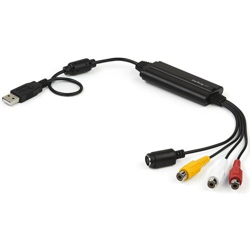 StarTech USB Video Capture Adapter Cable - S-Video/Composite to USB 2.0 - TWAIN Support - Analog to Digital Converter - Windows Only (SVID2USB232)