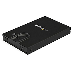 StarTech Biometric Enclosure - 256-bit AES Encrypted USB 3.0 External Hard Drive Enclosure 2.5" SATA HDD/SSD - Fingerprint & Password (S251BMU3FP)
