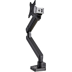 StarTech Desk Mount Monitor Arm with 2x USB 3.0 ports - Slim Full Motion Single Monitor VESA Mount up to 8kg Display - C-Clamp/Grommet (ARMSLIM2USB3)