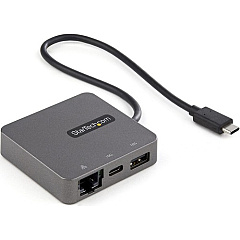 StarTech USB-C Multiport Adapter - USB 3.1 Gen 2 Type-C Mini Dock - USB-C to 4K HDMI or 1080p VGA - 10Gbps USB-A & USB-C, Ethernet (DKT31CHVL)