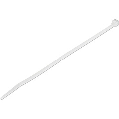 StarTech 8"(20cm) Cable Ties, 2-1/8"(55mm) Dia, 50lb(22kg) Tensile Strength, Nylon Self Locking Zip Ties, UL Listed, 1000 Pack, White (CBMZT8NK)