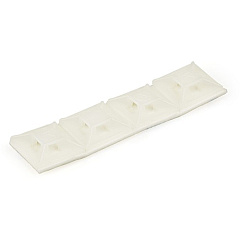 StarTech 100 Pack Cable Tie Mounts with Adhesive Tape for 0.13in (3.2mm) Wide Ties - Nylon/Plastic Zip Tie Mounts - 94V-2 Fire & UL (CBMCTM1)