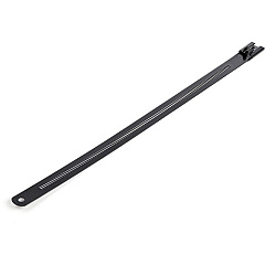 StarTech 9"(22cm) Metal Cable Ties, 2-1/4"(55mm) Bundle Dia. 100lb(45kg) Tensile Strength, Nylon Coated Stainless Steel Ties, 50 Pack (CBMMCT)