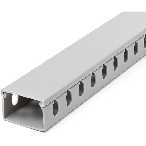 StarTech Cable Management Raceway with Cover 1-1/2"(38mm)W x 1"(25mm)H, 6.5ft(2m) length, 3/8"(8mm) Slots, Wall Wire Duct, UL Listed (CBMWD3825)