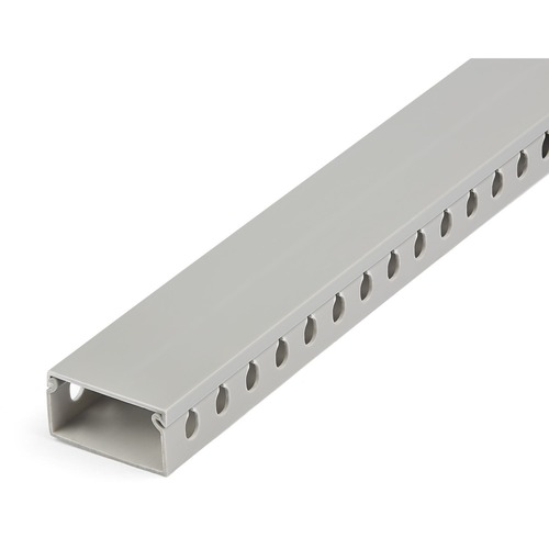 StarTech Cable Management Raceway with Cover 2"(50mm)W x 1"(25mm)H, 6.5ft(2m) length, 3/8"(8mm) Slots, Wall Wire Duct, UL Listed (CBMWD5025)