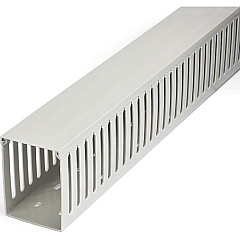 StarTech Cable Management Raceway with Cover 3"(75mm)W x 4"(100mm)H, 6.5ft(2m) length, 3/8"(8mm) Slots, Wall Wire Duct, UL Listed (CBMWD75100)