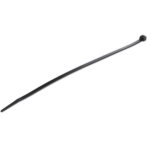 StarTech 10"(25cm) Cable Ties, 2-5/8"(68mm) Dia, 50lb(22kg) Tensile Strength, Nylon Self Locking Ties, UL Listed, 1000 Pack, Black (CBMZT10BK)