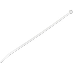 StarTech 10"(25cm) Cable Ties, 2-5/8"(68mm) Dia, 50lb(22kg) Tensile Strength, Nylon Self Locking Ties, UL Listed, 100 Pack, White (CBMZT10N)