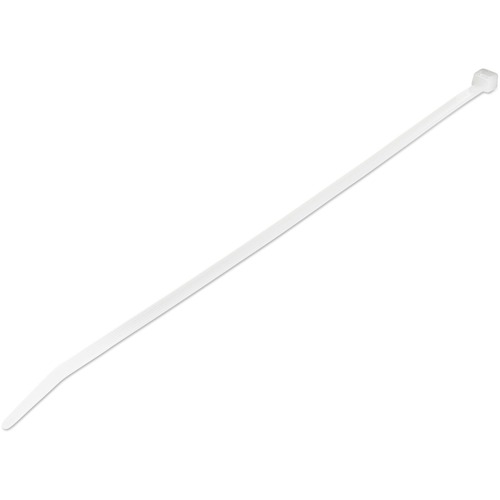 StarTech 10"(25cm) Cable Ties, 2-5/8"(68mm) Dia, 50lb(22kg) Tensile Strength, Nylon Self Locking Ties, UL Listed, 1000 Pack, White (CBMZT10NK)