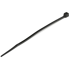 StarTech 4"(10cm) Cable Ties, 7/8"(22mm) Dia, 18lb(8kg) Tensile Strength, Nylon Self Locking Zip Ties, UL Listed, 1000 Pack, Black (CBMZT4BK)
