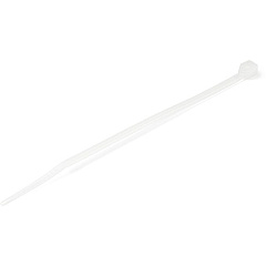 StarTech 4"(10cm) Cable Ties, 7/8"(22mm) Dia, 18lb(8kg) Tensile Strength, Nylon Self Locking Zip Ties, UL Listed, 100 Pack, White (CBMZT4N)