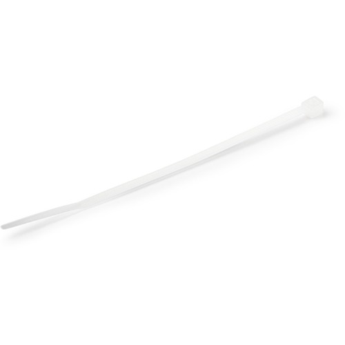 StarTech 4"(10cm) Cable Ties, 7/8"(22mm) Dia, 18lb(8kg) Tensile Strength, Nylon Self Locking Zip Ties, UL Listed, 1000 Pack, White (CBMZT4NK)