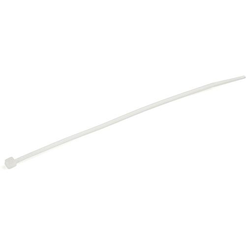 StarTech 6"(15cm) Cable Ties, 1-3/8"(39mm) Dia, 40lb(18kg) Tensile Strength, Nylon Self Locking Zip Ties, UL Listed, 1000Pack, White (CBMZT6NK)