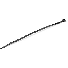 StarTech 8"(20cm) Cable Ties, 2-1/8"(55mm) Dia, 50lb(22kg) Tensile Strength, Nylon Self Locking Zip Ties, UL Listed, 100 Pack, Black (CBMZT8B)