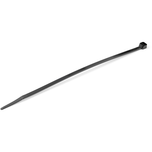 StarTech 8"(20cm) Cable Ties, 2-1/8"(55mm) Dia, 50lb(22kg) Tensile Strength, Nylon Self Locking Zip Ties, UL Listed, 100 Pack, Black (CBMZT8B)