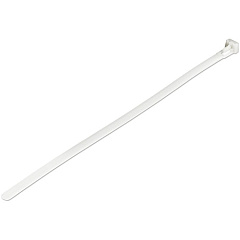StarTech 10"(25cm) Reusable Cable Ties, 2-1/2"(65mm) Dia. 50lb(22Kg) Tensile Strength, Nylon, In/Outdoor, UL Listed, 100 Pack, White (CBMZTRB10)