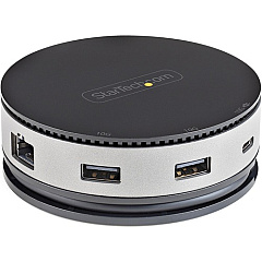 StarTech Star Tech.com USB C Multiport Adapter - USB Type-C 10Gbps Mini Dock 4K 60Hz HDMI/DisplayPort/1080p VGA - 75W PD Passthrough, USB Hub & GbE (DKT31CHDVCM)