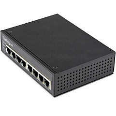 StarTech Industrial 8 Port Gigabit PoE Switch 30W - Power Over Ethernet Switch - GbE POE+ Network Switch - Unmanaged - IP-30 (IESC1G80UP)