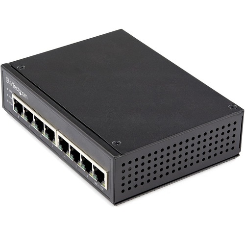 StarTech Industrial 8 Port Gigabit PoE Switch 30W - Power Over Ethernet Switch - GbE POE+ Network Switch - Unmanaged - IP-30 (IESC1G80UP)