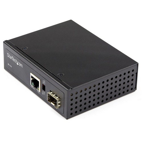 StarTech PoE+ Industrial Fiber to Ethernet Media Converter 60W - SFP to RJ45 - SM/MM Fiber to Gigabit Copper IP-30 (IMC1GSFP60W)