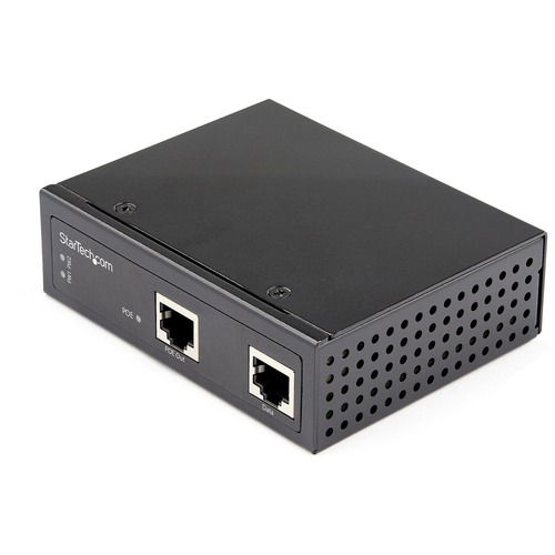 StarTech Industrial Gigabit PoE Injector - High Speed 90W 802.3bt PoE++ 48V-56VDC Ultra Power Over Ethernet/UPoE Injector -40C to +75C (POEINJ1G90W)