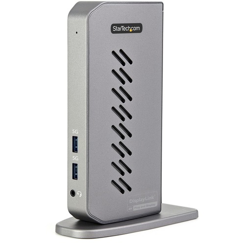 StarTech USB-C USB-A Dock - Hybrid Universal USB 3.0 Laptop Docking Station - Dual Monitor 4K 60Hz HDMI/DisplayPort - 6xUSB Type-A/GbE (DK30A2DHU)