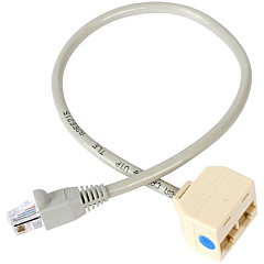 StarTech 2-to-1 RJ45 Splitter Cable Adapter - Network splitter - RJ-45 (M) - RJ-45 (F)