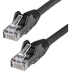 StarTech 6ft (1.8m) CAT6 Ethernet Cable, LSZH (Low Smoke Zero Halogen) 10 GbE Snagless 100W PoE UTP RJ45 Black Network Patch Cord, ETL (N6LPATCH6BK)