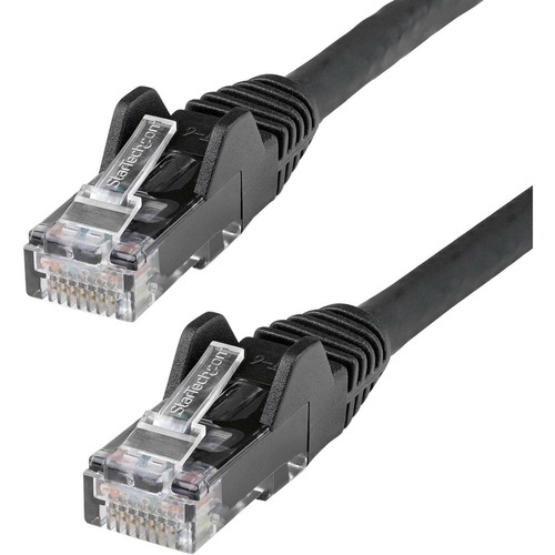 StarTech 3m(10ft) CAT6 Ethernet Cable, LSZH (Low Smoke Zero Halogen) 10 GbE Snagless 100W PoE UTP RJ45 Black Network Patch Cord, ETL (N6LPATCH10BK)