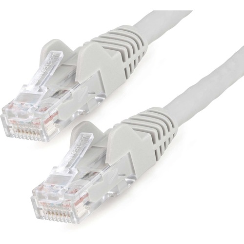 StarTech 4.6m(15ft) CAT6 Ethernet Cable, LSZH (Low Smoke Zero Halogen) 10 GbE Snagless 100W PoE UTP RJ45 Gray Network Patch Cord, ETL (N6LPATCH15GR)