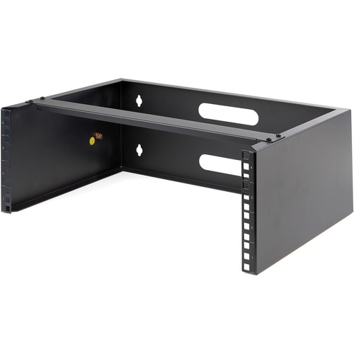 StarTech 4U Wall Mount Rack, 13.78in Deep, 19 inch Wall Mount Network Rack, Wall Mounting Patch Panel Bracket for Switch/IT Equipment (WALLMOUNT4)